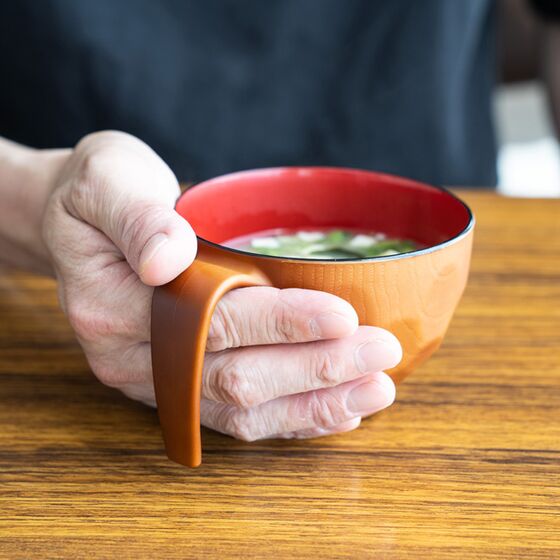 ウィルアシスト らくらく汁わん茶亀甲 障がい者 使いやすい