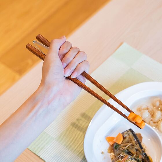 ウィルアシスト 楽々箸ピンセットタイプすべり止め 障がい者 使いやすい