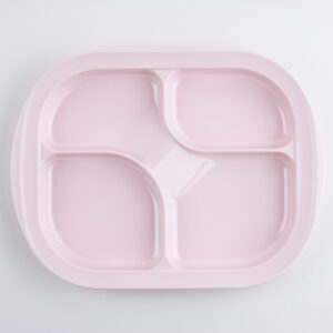 メラミン製 仕切り皿 ピンク